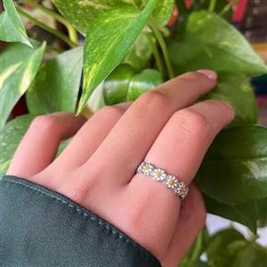 انگشتر گل بابونه فری سایز  تابستانه flower ring