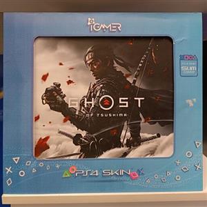 برچسب محافظ ps4 طرح ghost  of Tsushima 