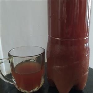 سرکه هلو طبیعی خانگی بدون هیچ مواد افزودنی بطری یک لیتری