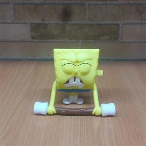 فیگور باب اسفنجی وزنه بردار  سایز 7 در 5