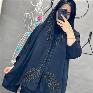 شال مجلسی کوپرا جواهر دوزی شده