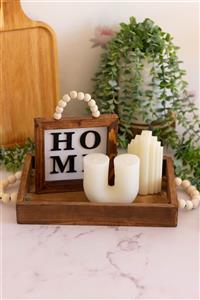 سینی چوبی مهره دار