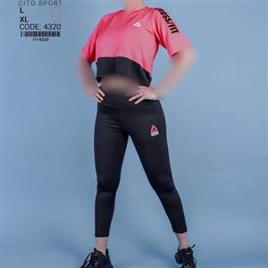 ست کراپ لگ ورزشی زنانه جنس آیس هوازی با رنگبندی جذاب و کیفیت عالی