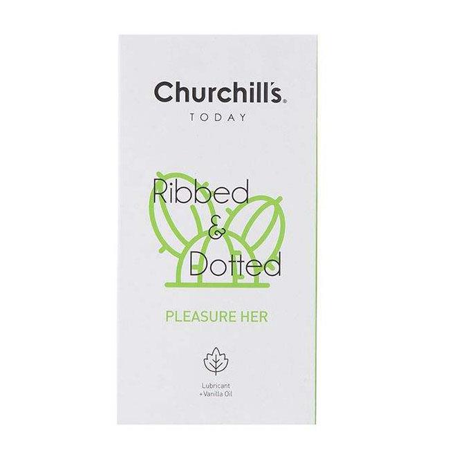 کاندوم خاردار و روان کننده Pleasure Her چرچیلز بسته 12 عددی