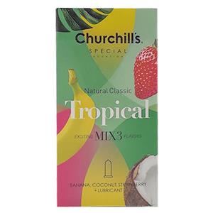 کاندوم چرچیلز مدل Tropical بسته 12 عددی