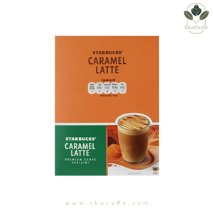 قهوه فوری استارباکس starbucks مدل کارامل لاته caramel latte پک 10 ساشه ای