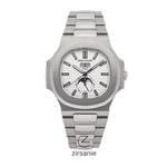 ساعت مچی مردانه پتک فیلیپ دو تقویم Patek Philippe two automatic calendars Silver White 