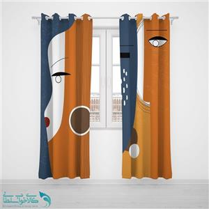 پرده پانچی اتاق کودک طرح مینیمال کد A3059