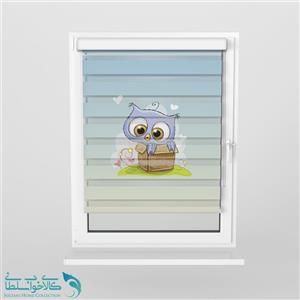 پرده زبرا اتاق کودک طرح جغد کوچولو کد A1378