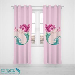 پرده پانچی اتاق کودک طرح اریل جذاب کد A1737