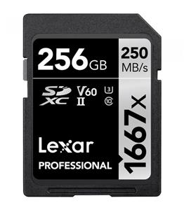 کارت حافظه Lexar256GB Professional 1667x UHS-II SDXC