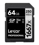 کارت حافظه Lexar 64GB Professional 1667x UHS-II SDXC