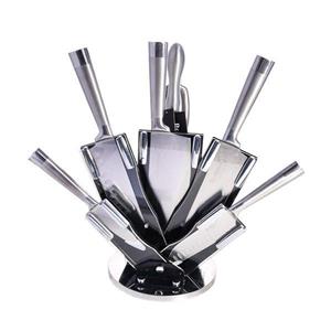 سرویس چاقو کارد ساطور آشپزخانه استیل دسته سنگین راکلند کد 3302