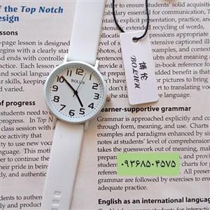 ساعت زنانه بولون سفید شماره دار