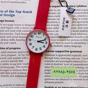 ساعت زنانه بولون قرمز شماره دار