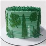 کیک خانگی نیمه فوندانت جنگلی