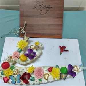 کیک سابله بادام یا کیک حروف یا کیک عدد به وزن دو کیلو جدید