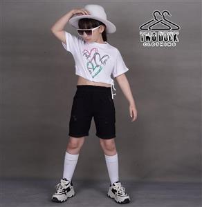 کراپ شلوارک دخترونه قلبی