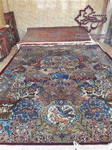 فرش دستبافت کاشمر مشهد طرح گلستان کد 49 