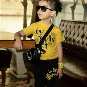 ست پسرانه تی شرت و شلوارک مدل stey سایزه  35(سایز 40 و 45 و 50 هم در غرفه ازش موجوده) جنس دورس