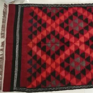 گلیم با سبک قشقایی معروف به مزاری(بافت و رنگ اصیل مزار شریف افغانستان)