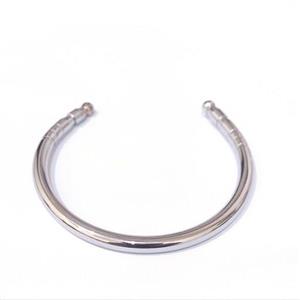 خلخال ساده ضخیم نقره ای