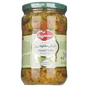 ترشی مخلوط ریز سمیه مقدار 670 گرم