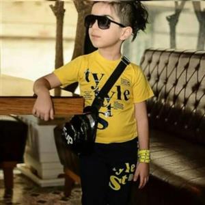 ست پسرانه تی شرت و شلوارک مدل stey سایز  40 (سایز  35 و 45 و 50 هم در غرفه ازش موجوده) جنس دورس