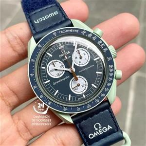 ساعت مچی امگا سواچ زمین Omega x Swatchمدل Mission to Earth  رنگ سبز