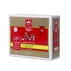 چای ساده 500 گرمی دبش به همراه 20 عدد چای کیسه ای