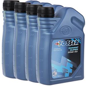 روغن موتور خودرو فوسر مدل Garant Super 20W 50 حجم 1 لیتر بسته عددی Fosser Engine Oil L PCS 