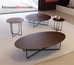 میز جلو مبلی فریازان دکورمدل FW12 بیضی