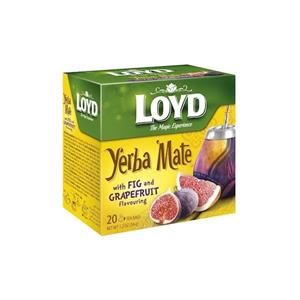 دمنوش گیاهی لوید مدل یربامیت انجیر گریپ فروت مقدار 34 گرمی Loyd Yerba Mate With Fig Grapefruit Flavoring 