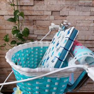 دفتر دستساز طرح پروانه آبی 80 برگ سایز A5 کاغذ آبی جلد پارچه ای