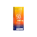 ضد آفتاب اصل فرانسه اولاین Eveline روشن کننده  spf50 به رنگ سفید حاوی هیالورنیک اسید ابرسان ضدلک محافظت بالا