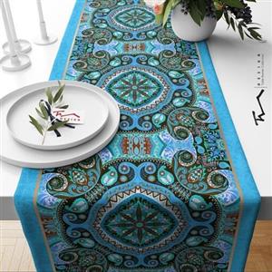 رانر طرح سنتی 18 - سایز 40 در 140 سانتیمتر - جنس دو رو مخمل پورش - کیفیت عالی