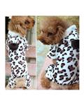 Bluelans Leopard Warm Winter Pet Dog Puppy Clothes Hoodie Jumpsuit Pajamas Outwear L (Leopard)