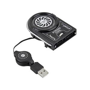 استند و پایه خنک کننده Bluelans Mini Vacuum LED USB Cooler Air Extracting Cooling Pad Fan for Notebook Laptop