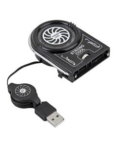 Bluelans Mini Vacuum LED USB Cooler Air Extracting Cooling Pad Fan for Notebook Laptop 