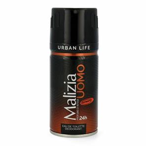 اسپری بدن مردانه مالزیا یومو مدل اوربان لایف حجم 150 میل Malizia Uomo Urban Life Spray 150ml