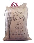 شالیزار صادق برنج زرد دم 100 خالص شالیزار صادق بسته 10 کیلویی