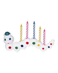 Banibo شمع تولد مدل Happy Birthday Worm01 