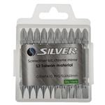 Silver GTH47A10 Two Sided Screwdrive Bit Set 10 PCS