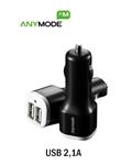 ANY MODE 2.1A Auto Dual Port Car Charger شارژر فندکی دوپورت انی مود 2.1 آمپر  