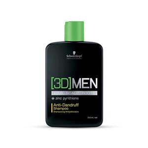 شامپو ضد شوره موی مردانه 3D MEN شوآرتزکف پروفشنال 250 میل 