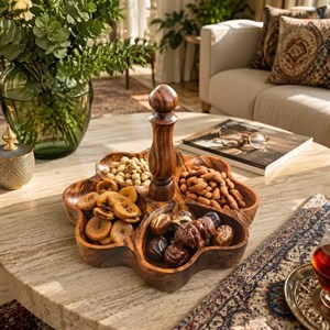 اردو خوری چوبی طرح گل 