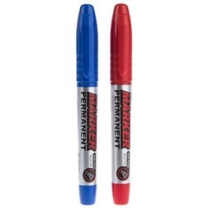 ماژیک آموس مدل Permanent Red and Blue Amos Permanent Red and Blue Marker