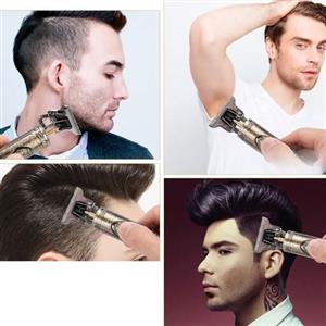 ماشین اصلاح سفید طلایی فلزی T9