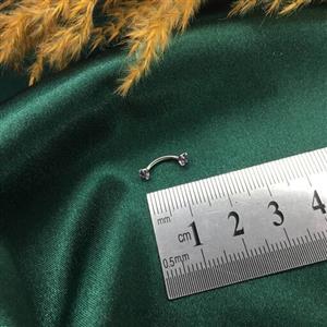 پیرسینگ سواروسکی استیل رنگ ثابت ضدحساسیت کار ترک کد PG03093040