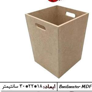 بیس خام سطل زباله چوبی متریال رزین بهترین کیفیت بدون پرز